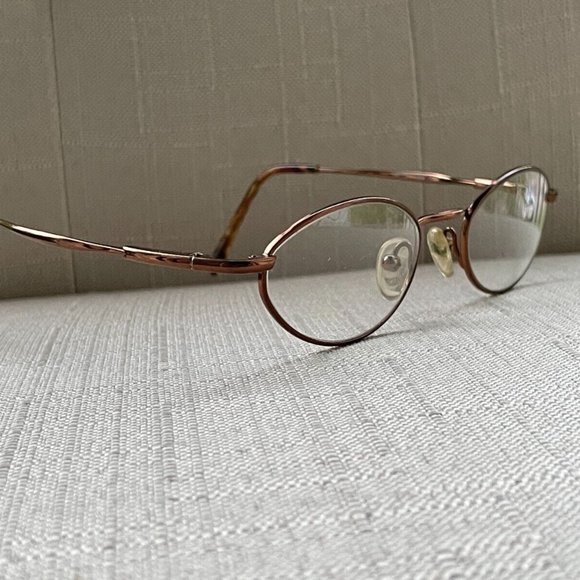 Vintage Liz Claiborne Eyeglasses Bronze Tone Glasses Frame 48[]20 LC-161 TPE - Picture 1 of 12